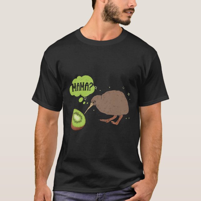 Camiseta Humor de pájaro de Kiwi para Nueva Zelanda (Anverso)