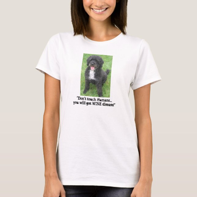 Camiseta Humor de perro de agua portugués (Anverso)