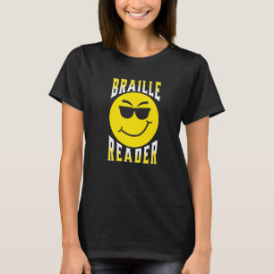 Camiseta Humor de personas ciegas lector de Braille, chico 