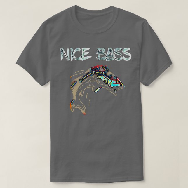 Camiseta Humor de pesca Bass  (Diseño del anverso)