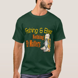 Camiseta Humor de pesca de cerveza divertida en la pesca de