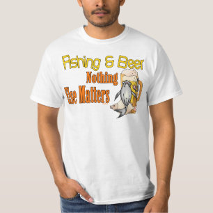 Camiseta Humor de pesca de cerveza divertida en la pesca de