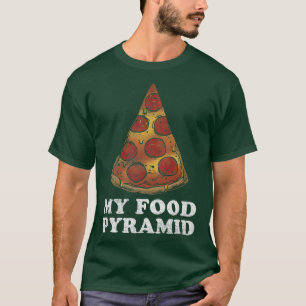 Camiseta Humor de pirámide de comida de moda Pizza 3335662