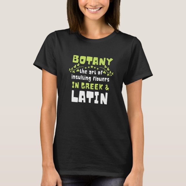 Camiseta Humor de planta botánica profesional botánica (Anverso)