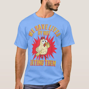 Camiseta Humor de pollo amante de la comida verduras vegeta