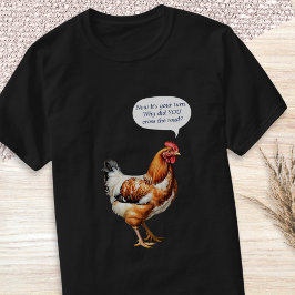 Camiseta Humor de pollo Gracioso Título Quirky Granja Anima