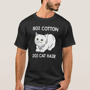 Camiseta Humor de propietario de gato de cabellón de 80 alg