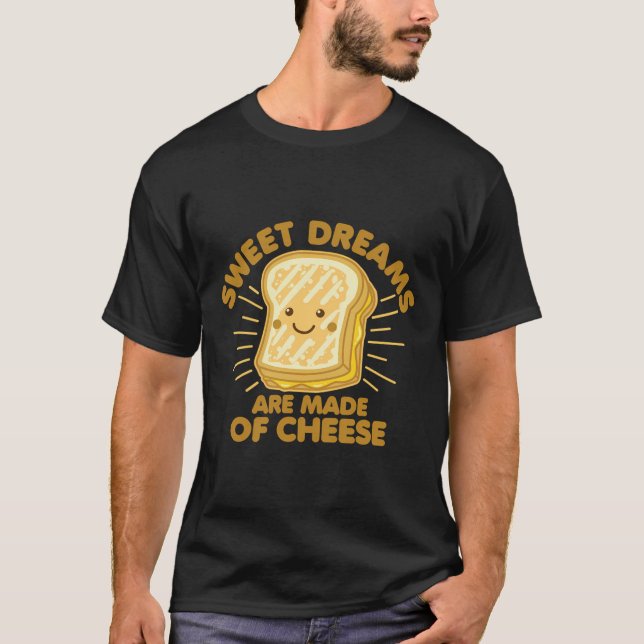 Camiseta Humor de queso a la parrilla diciendo gráficos de  (Anverso)