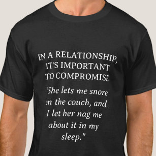 Camiseta Humor de relación en broma   Divertido