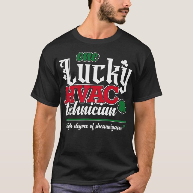 Camiseta Humor de reparación de CA divertido de un afortuna (Anverso)