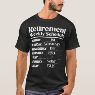 Camiseta Humor de retiro de jubilación según calendario sem