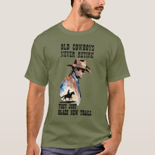Camiseta Humor de retiro de vaquero occidental