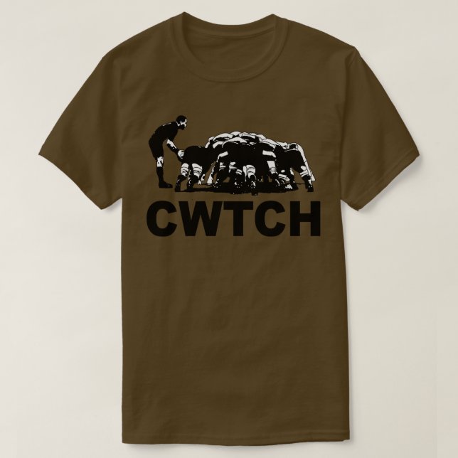 Camiseta Humor de rugby de Cwtch Welsh (Diseño del anverso)