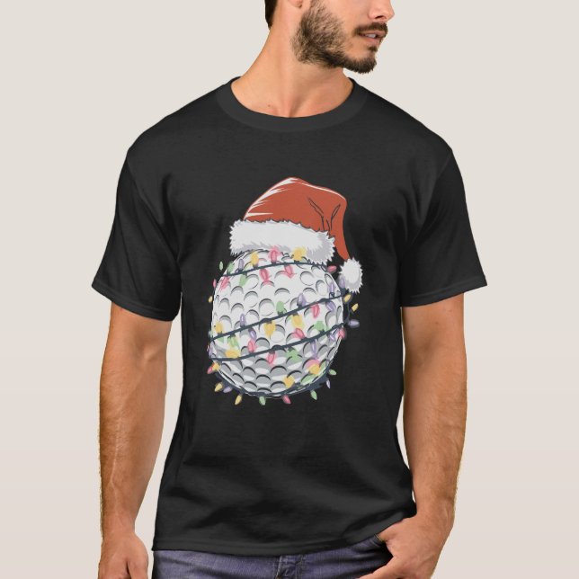 Camiseta Humor de Santa Golf Navidades Golfer Mujeres Hombr (Anverso)