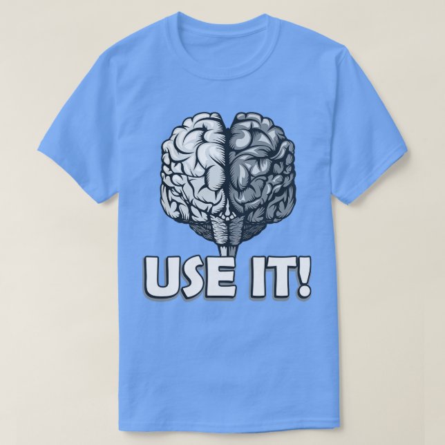 Camiseta Humor de sarcasmo de uso cerebral (Diseño del anverso)