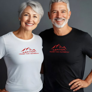 Camiseta Humor de senderismo camping trekking rojo