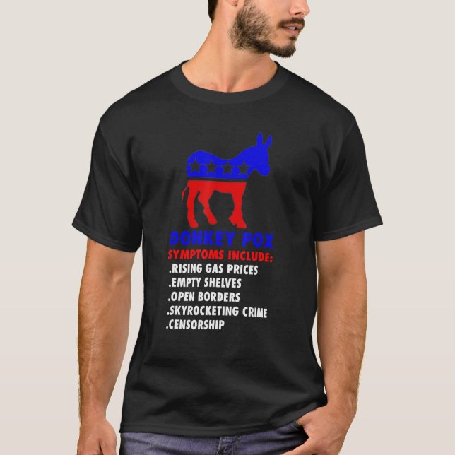 Camiseta Humor de síntomas republicanos conservadores de Do (Anverso)