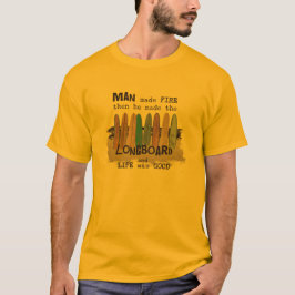 Camiseta Humor de surf de hombre madrugador con palangres