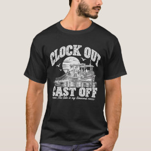 Camiseta Humor de Trabajo de Pesca Fuera de Horario