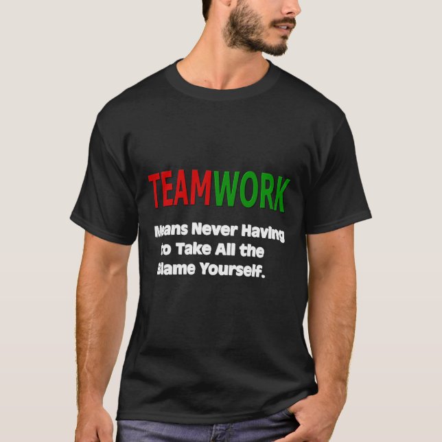Camiseta Humor de trabajo en equipo (Anverso)