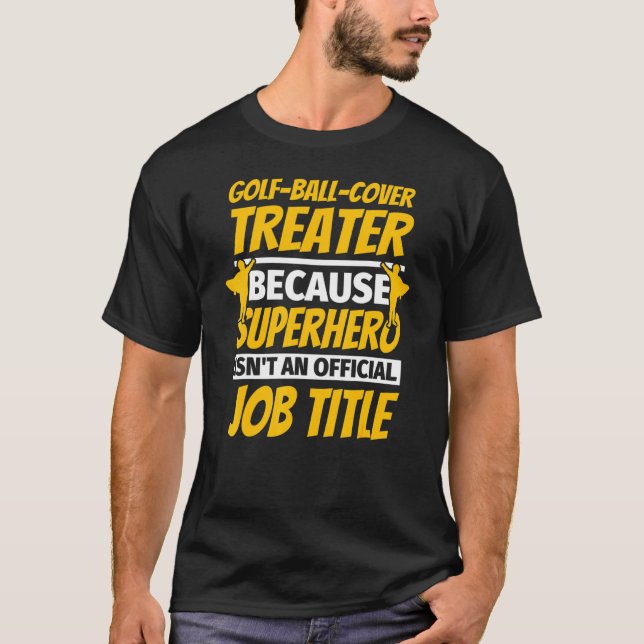 Camiseta Humor de tratador de cubierta de bolas de golf (Anverso)