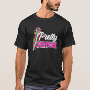 Camiseta Humor de un profesor divertido Bonito lápices de c