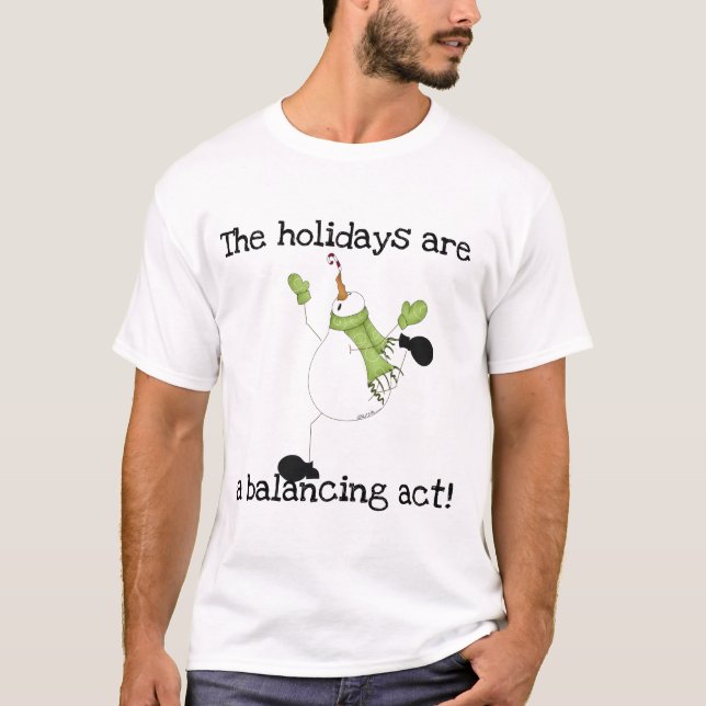 Camiseta Humor de vacaciones de Snowman (Anverso)