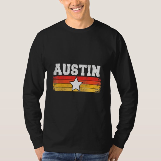 Camiseta Humor de vacaciones del Orgullo de Austin Retro St (Anverso)