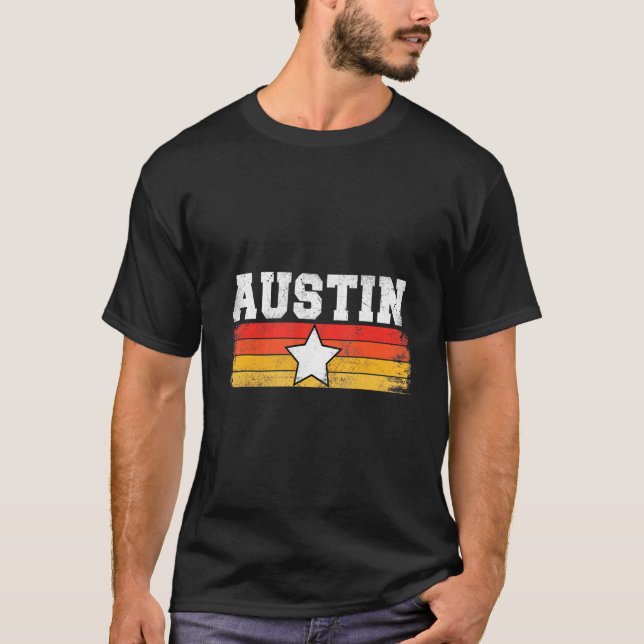 Camiseta Humor de vacaciones del Orgullo de Austin Retro St (Anverso)