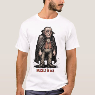 Camiseta Humor de vampiro geriátrico envejecido Conde Drácu
