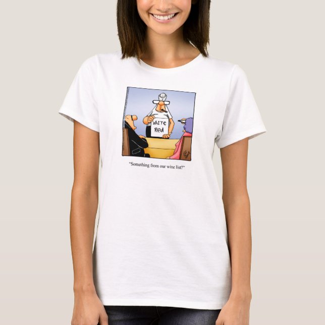 Camiseta Humor de vino Tee Shirt para ella (Anverso)