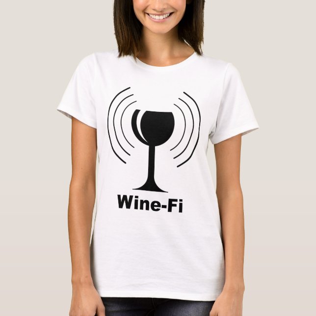 Camiseta Humor de Wine-Fi (Anverso)