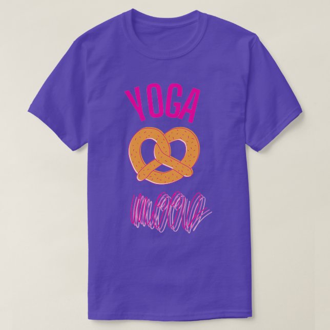 Camiseta Humor de yoga pretzel divertido (Diseño del anverso)