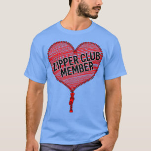Camiseta Humor de Zipper Club de ataque cardíaco de corazón