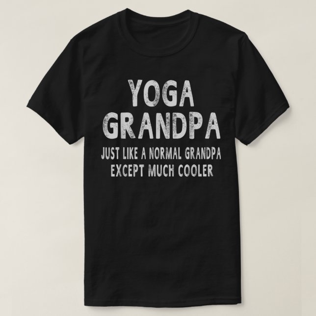 Camiseta Humor del abuelo del yoga, regalos del Día del pad (Diseño del anverso)