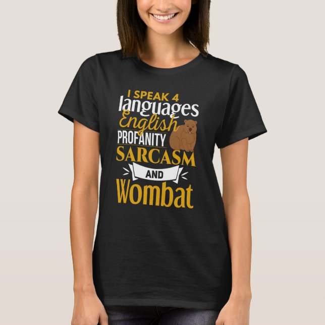 Camiseta Humor del Chiste Wombat Wombat (Anverso)