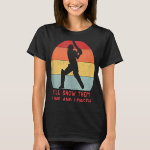 Camiseta Humor del críquet de las aldeas divertidos hombres