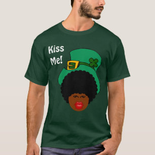 Camiseta Humor del día de St Patrick: Béseme. ¡Soy irlan