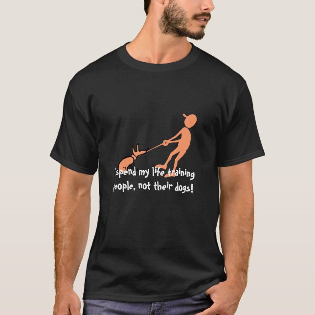 Camiseta humor del entrenamiento del perro (Anverso)
