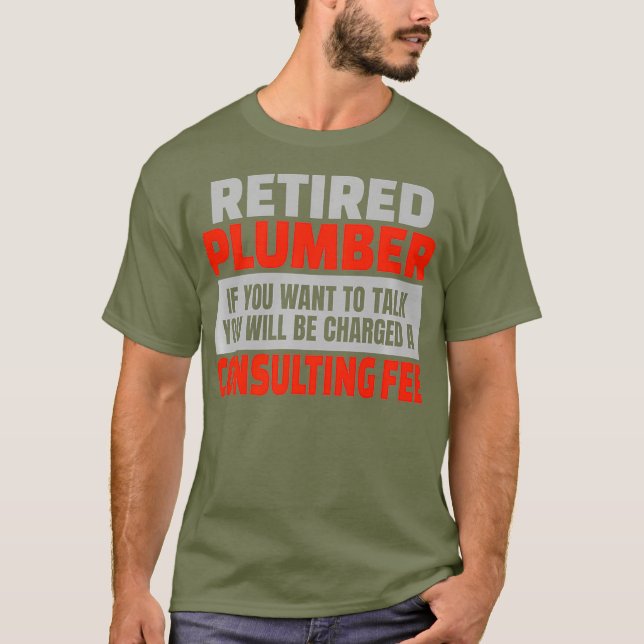 Camiseta Humor del Fiesta de Jubilación de Funny Plumber Re (Anverso)