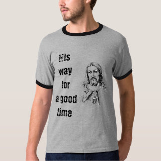 Camiseta Humor del Jesucristo para una leyenda católica