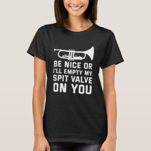 Camiseta Humor del jugador de trompeta Válvula escupidora v