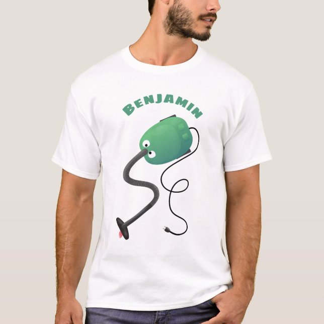 Camiseta Humor del personalizado de aspiradora de cuajo (Anverso)