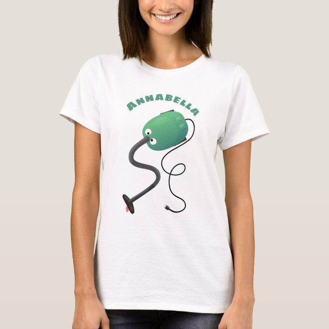 Camiseta Humor del personalizado de aspiradora de cuajo (Anverso)