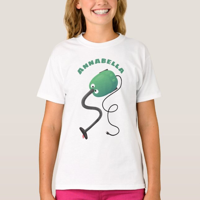Camiseta Humor del personalizado de aspiradora de cuajo (Anverso)