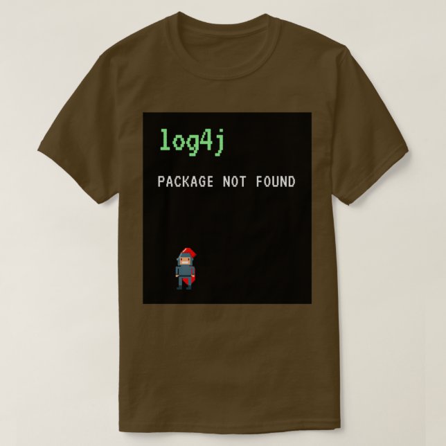 Camiseta Humor del programador Java Log4j (Diseño del anverso)