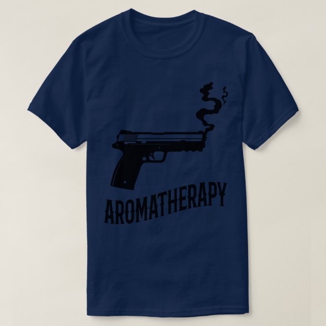 Camiseta Humor del propietario del arma de aromaterapia (Diseño del anverso)