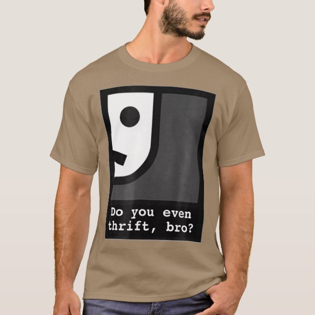 Camiseta Humor del revendedor tienda divertida de thrift (Anverso)