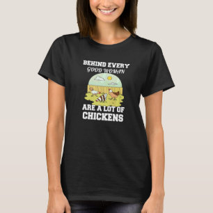Camiseta Humor Detrás De Cada Buena Mujer Son Un Puñado De 