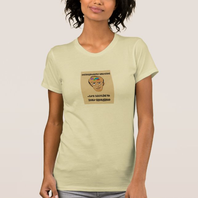 Camiseta Humor/dibujo animado psiquiátricos de la enfermera (Anverso)